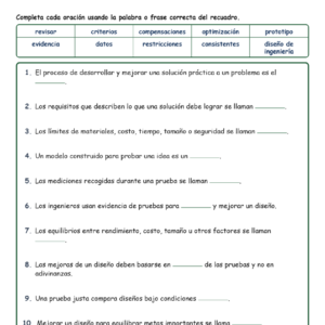 Diseñar Soluciones Ener Fill MCQ Written Exit Tickets Worksheet NGSS Grado 4