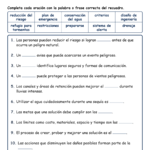 Preparación ante los Completar MCQ Escritas Boletos Hoja de Trabajo NGSS Grado 3