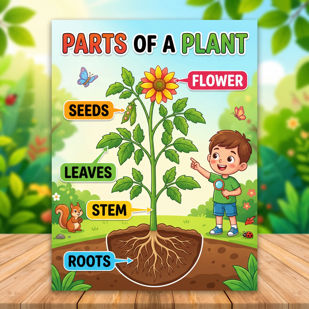 Parts of a Plant A0 Poster
