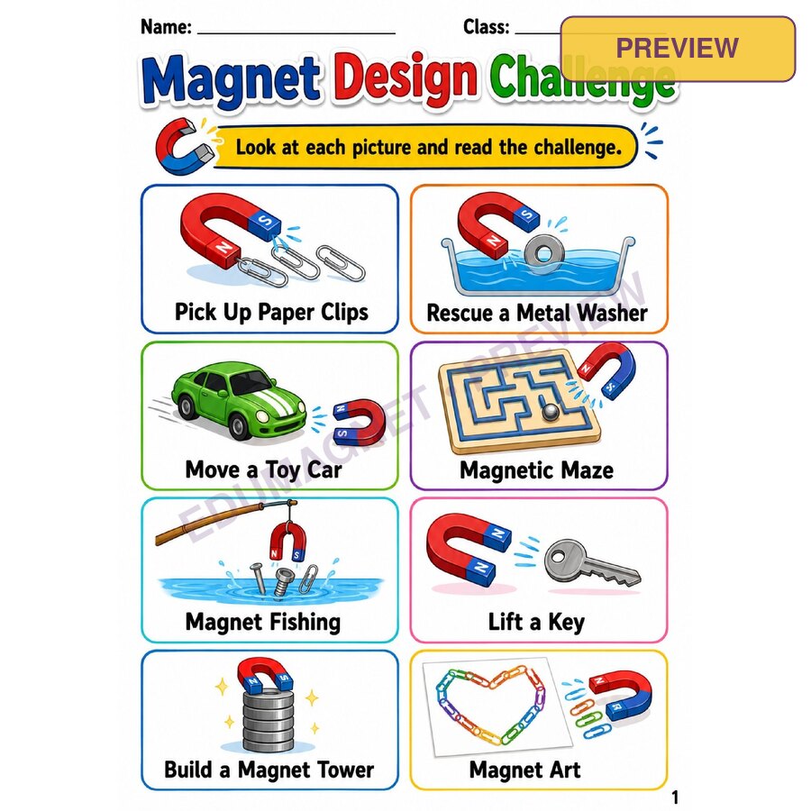 MagnetDesignChallengeCardsSTEMActivitiesGrades35 1